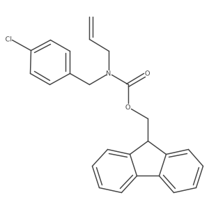 (9H-fluoren-9-yl)methyl N-[(4-chlorophenyl)methyl]-N-(prop-2-en-1-yl)carbamate Structure