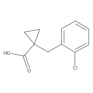1-[(2-Chlorophenyl)methyl]cyclopropane-1-carboxylic acid Structure