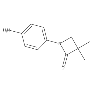 1-(4-Aminophenyl)-3,3-dimethylazetidin-2-one Structure