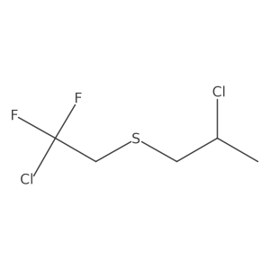 2-Chloro-1-[(2-chloro-2,2-difluoroethyl)thio]propane结构式