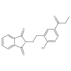 Methyl 3-[[(1,3-dihydro-1,3-dioxo-2H-isoindol-2-yl)oxy]methyl]-4-hydroxybenzoate结构式