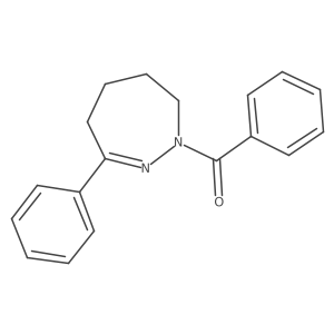 Phenyl(4,5,6,7-tetrahydro-3-phenyl-1H-1,2-diazepin-1-yl)methanone Structure