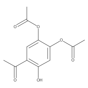 [4,5-Bis(acetyloxy)-2-hydroxyphenyl]ethanone Structure