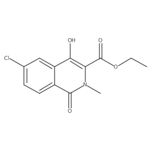 Ethyl 6-chloro-4-hydroxy-2-methyl-1-oxo-1,2-dihydro-3-isoquinolinecarboxylate Structure