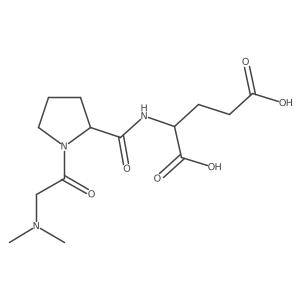 2-[[1-[2-(Dimethylamino)acetyl]pyrrolidine-2-carbonyl]amino]pentanedioic acid结构式