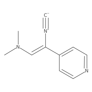 (Z)-2-isocyano-N,N-dimethyl-2-(pyridin-4-yl)ethenamine Structure