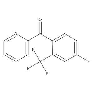 2-(4-Fluoro-2-(trifluoromethyl)benzoyl)pyridine Structure