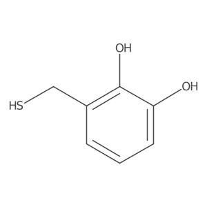 3-(Sulfanylmethyl)benzene-1,2-diol结构式