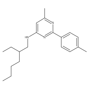 N-(2-Ethylhexyl)-6-methyl-2-(4-methylphenyl)-4-pyrimidinamine Structure