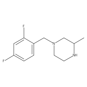 1-[(2,4-Difluorophenyl)methyl]-3-methylpiperazine结构式