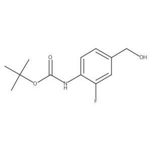 tert-butyl N-[2-fluoro-4-(hydroxymethyl)phenyl]carbamate Structure