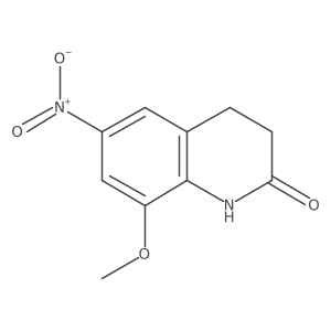 8-Methoxy-6-nitro-3,4-dihydroquinolin-2(1H)-one结构式