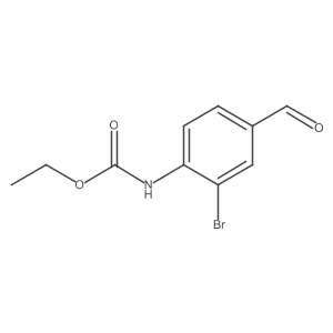 (2-Bromo-4-formylphenyl)carbamic acid ethyl ester Structure