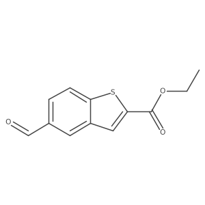 5-Formyl-benzo[b]thiophene-2-carboxylic acid ethyl ester Structure
