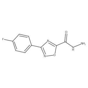 3-(4-Fluorophenyl)-1,2,4-oxadiazole-5-carbohydrazide结构式