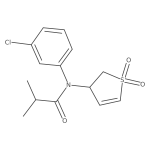 N-(3-chlorophenyl)-N-(1,1-dioxido-2,3-dihydrothiophen-3-yl)isobutyramide Structure