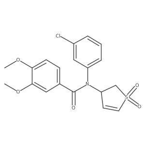 N-(3-chlorophenyl)-N-(1,1-dioxido-2,3-dihydrothien-3-yl)-3,4-dimethoxybenzamide Structure