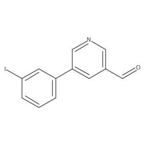 5-(3-Iodophenyl)pyridine-3-carbaldehyde结构式