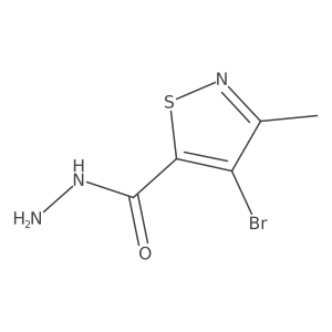 4-Bromo-3-methyl-1,2-thiazole-5-carbohydrazide Structure