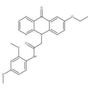 N-(2,4-dimethoxyphenyl)-2-(7-ethoxy-5-oxobenzo[b][1,8]naphthyridin-10(5H)-yl)acetamide Structure