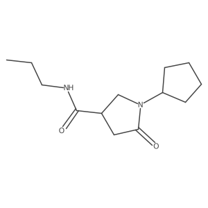 1-cyclopentyl-5-oxo-N-propylpyrrolidine-3-carboxamide Structure