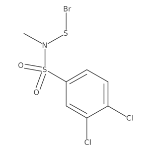 Benzenesulfonamide, N-(bromothio)-3,4-dichloro-N-methyl- Structure