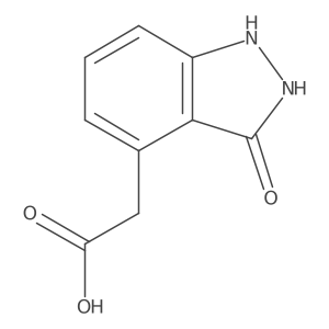 2-(3-Oxo-1,2-dihydroindazol-4-yl)acetic acid结构式