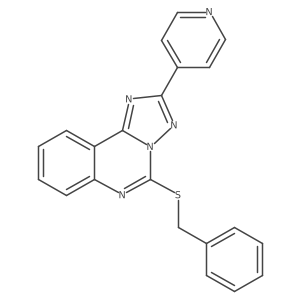 5-(Benzylsulfanyl)-2-(pyridin-4-yl)[1,2,4]triazolo[1,5-c]quinazoline Structure