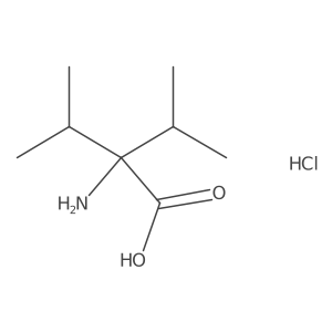 2-amino-2-isopropyl-3-methyl-butanoic acid;hydrochloride结构式