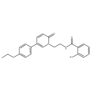 2-bromo-N-(2-(3-(4-ethoxyphenyl)-6-oxopyridazin-1(6H)-yl)ethyl)benzamide结构式