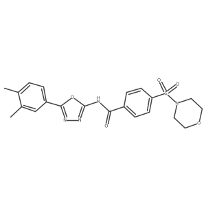N-(5-(3,4-dimethylphenyl)-1,3,4-oxadiazol-2-yl)-4-(morpholinosulfonyl)benzamide Structure