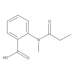 2-(N-methylpropanamido)benzoic acid结构式