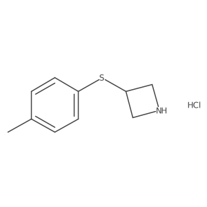 3-[(4-Methylphenyl)sulfanyl]azetidine hydrochloride结构式