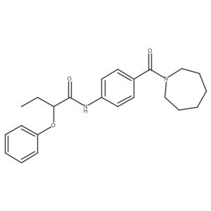 N-[4-[(Hexahydro-1H-azepin-1-yl)carbonyl]phenyl]-2-phenoxybutanamide Structure