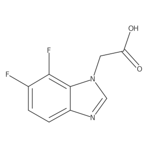 (6,7-difluoro-1H-benzimidazol-1-yl)acetic acid结构式