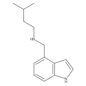 N-(3-Methylbutyl)-1H-indole-4-methanamine Structure