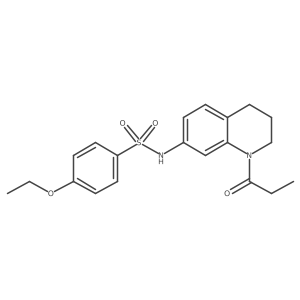 4-ethoxy-N-(1-propanoyl-1,2,3,4-tetrahydroquinolin-7-yl)benzene-1-sulfonamide Structure