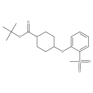 Tert-butyl 4-(2-(methylsulfonyl)phenoxy)piperidine-1-carboxylate结构式