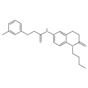N-(1-butyl-2-oxo-1,2,3,4-tetrahydroquinolin-6-yl)-2-(3-methylphenoxy)acetamide结构式