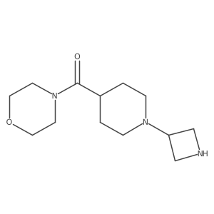4-[(1-Azetidin-3-ylpiperidin-4-yl)carbonyl]morpholine结构式