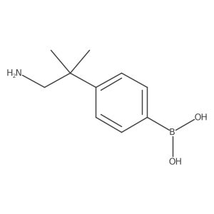 [4-(1-Amino-2-methylpropan-2-yl)phenyl]boronic acid结构式