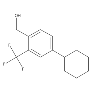 4-(Cyclohexyl)-2-(trifluoromethyl)benzyl alcohol结构式