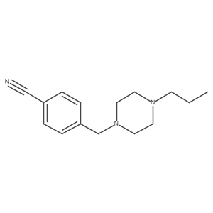 4-[(4-Propylpiperazin-1-yl)methyl]benzonitrile Structure