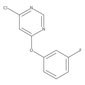 4-(3-Fluorophenoxy)-6-chloropyrimidine Structure
