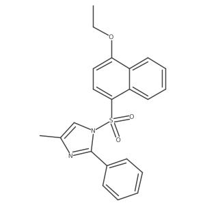 1-[(4-Ethoxynaphthyl)sulfonyl]-4-methyl-2-phenylimidazole结构式
