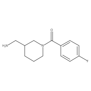 [1-(4-Fluorobenzoyl)piperidin-3-yl]methanamine Structure