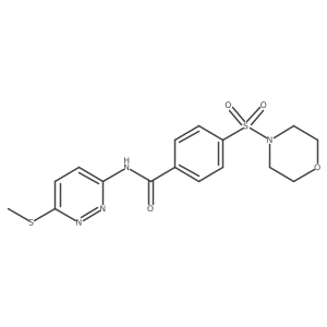 N-(6-(methylthio)pyridazin-3-yl)-4-(morpholinosulfonyl)benzamide结构式