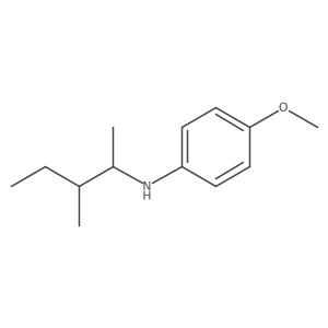 4-methoxy-N-(3-methylpentan-2-yl)aniline Structure