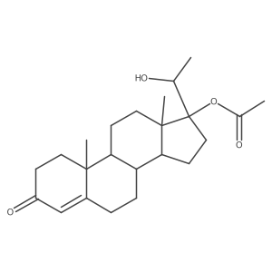 20a-Hydroxyprogesterone Acetate Structure