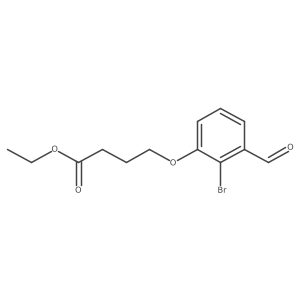 Ethyl 4-(2-bromo-3-formylphenoxy)butanoate Structure